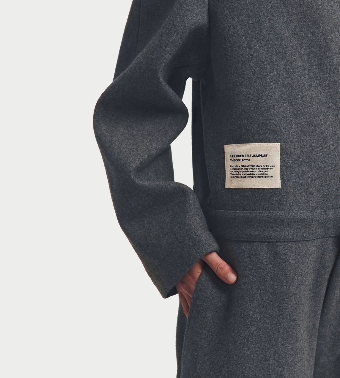 SFTM x Birkenstock "The Collector" Tailored Jumpsuit Grey