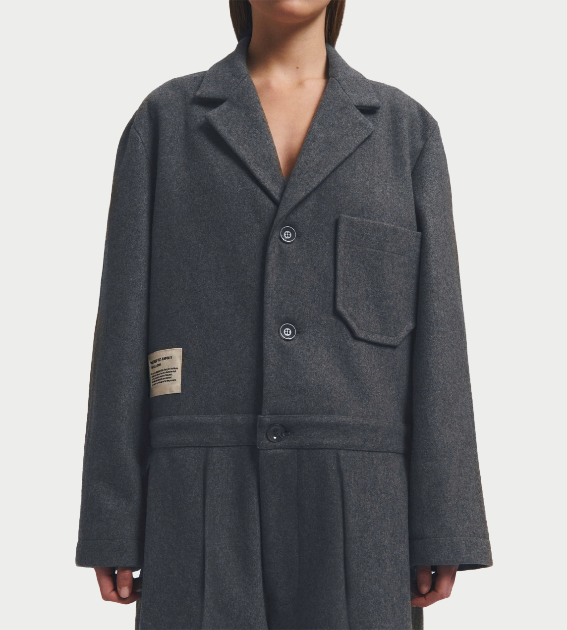 SFTM x Birkenstock "The Collector" Tailored Jumpsuit Grey