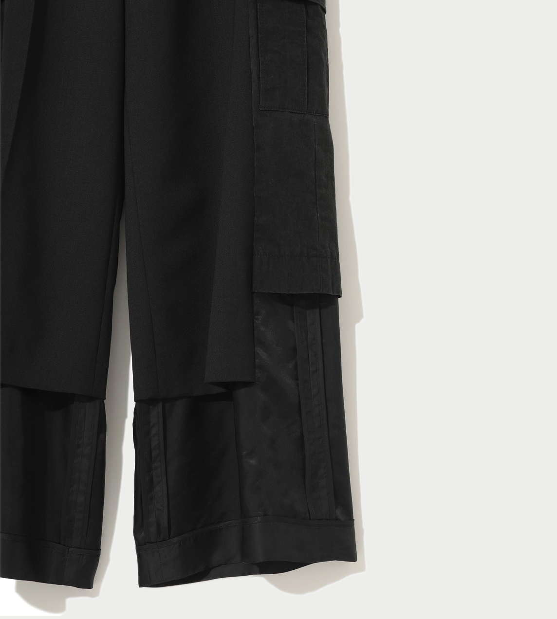 Wool-blend Wide Leg Pants