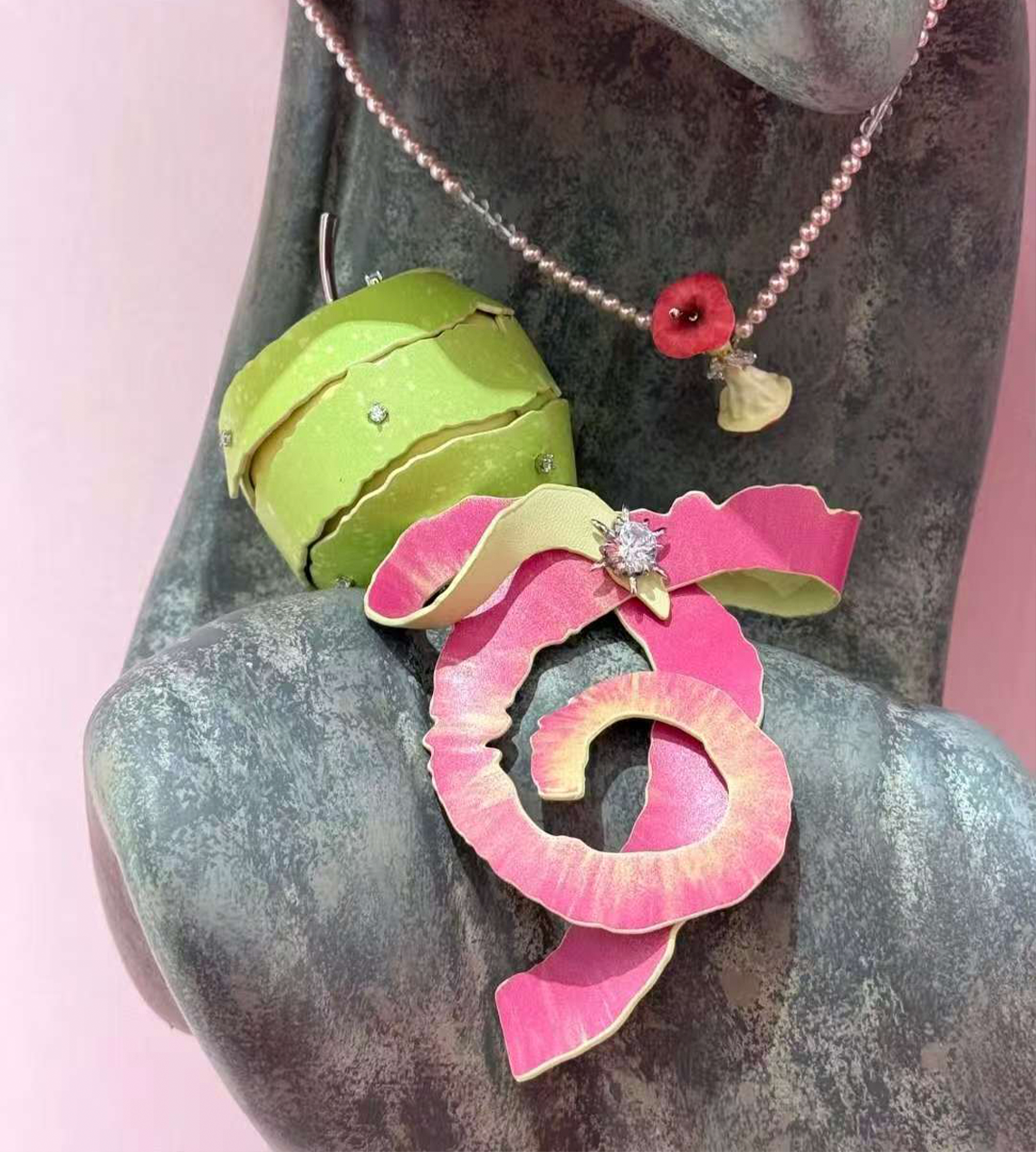 Apple Peel Charm Green