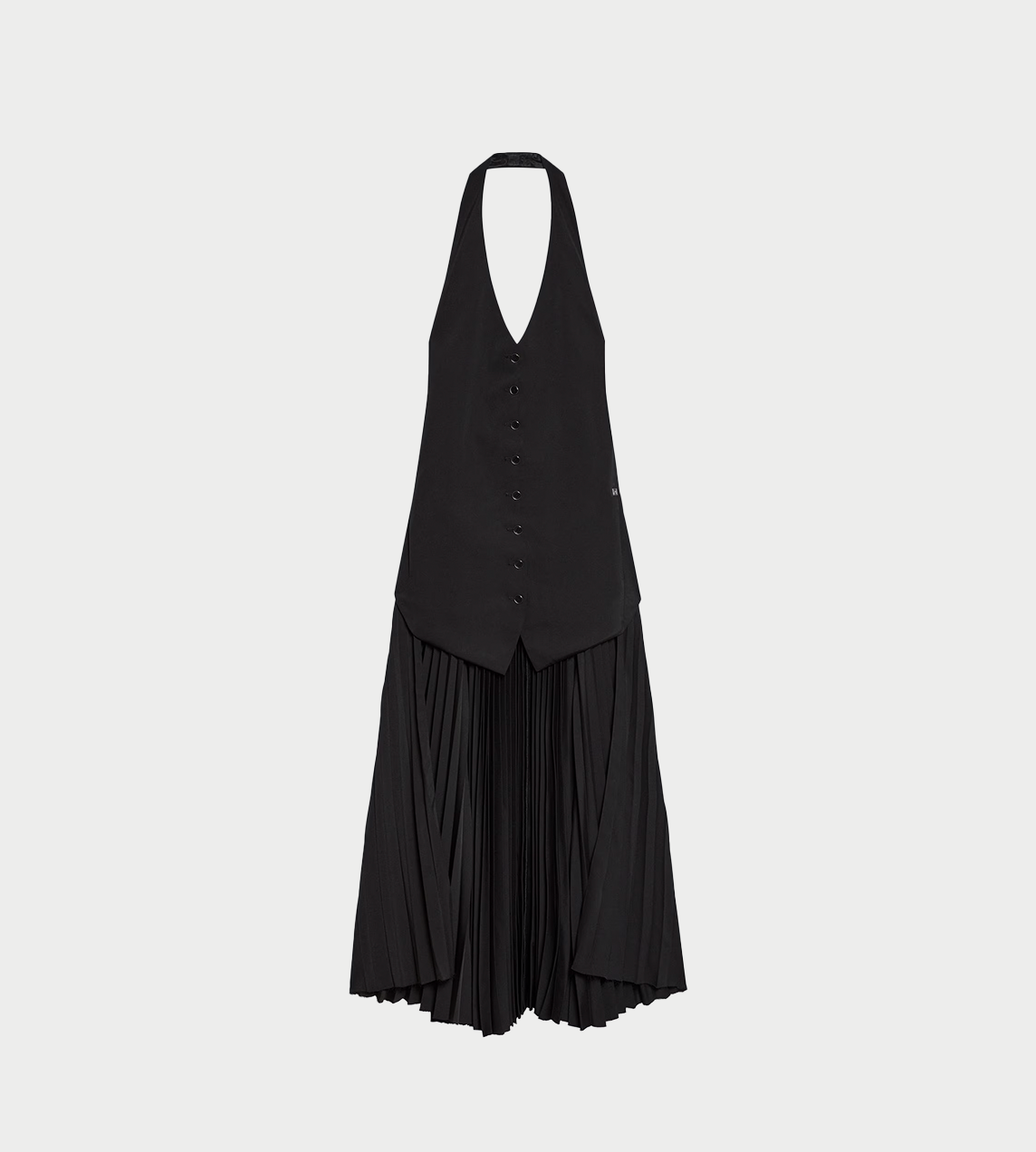 HELMUT LANG - Halter Vest Dress Blk