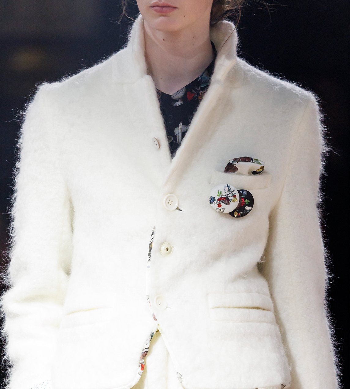 UNDERCOVER - Wool Short Jacket White