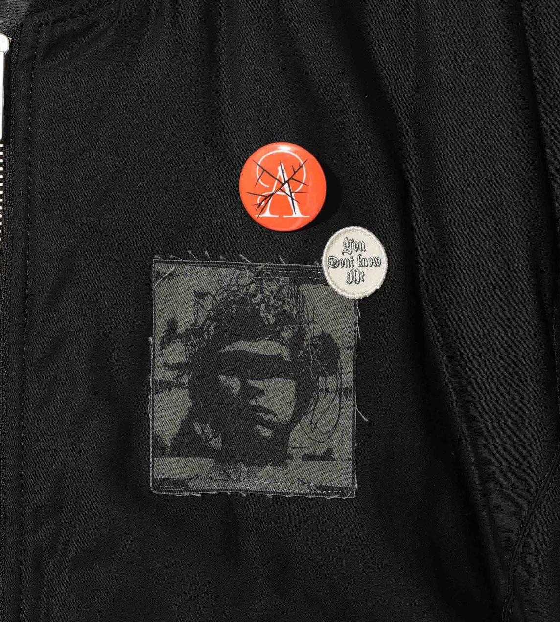 UNDERCOVER - Cotton MA-1 Bomber Jacket Blk