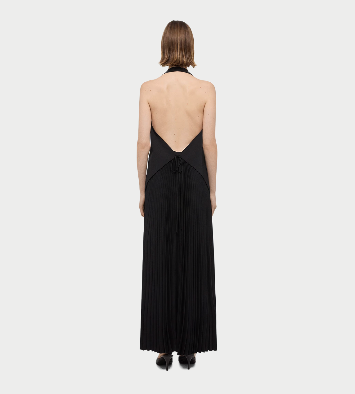 HELMUT LANG - Halter Vest Dress Blk