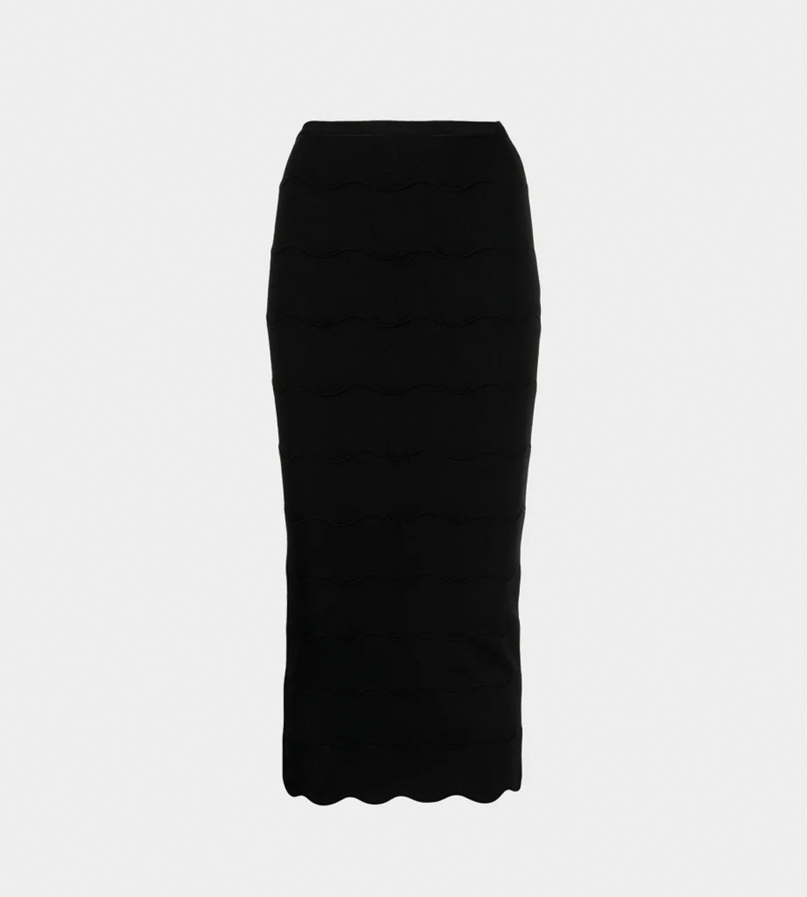 Wave Milano Long Skirt Black