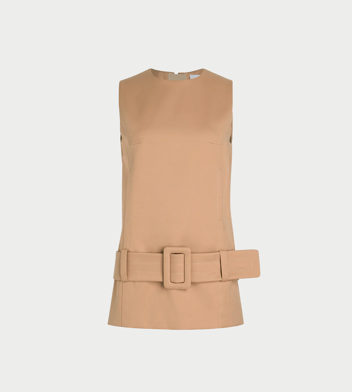 PATOU - Mini Belted Dress Praline