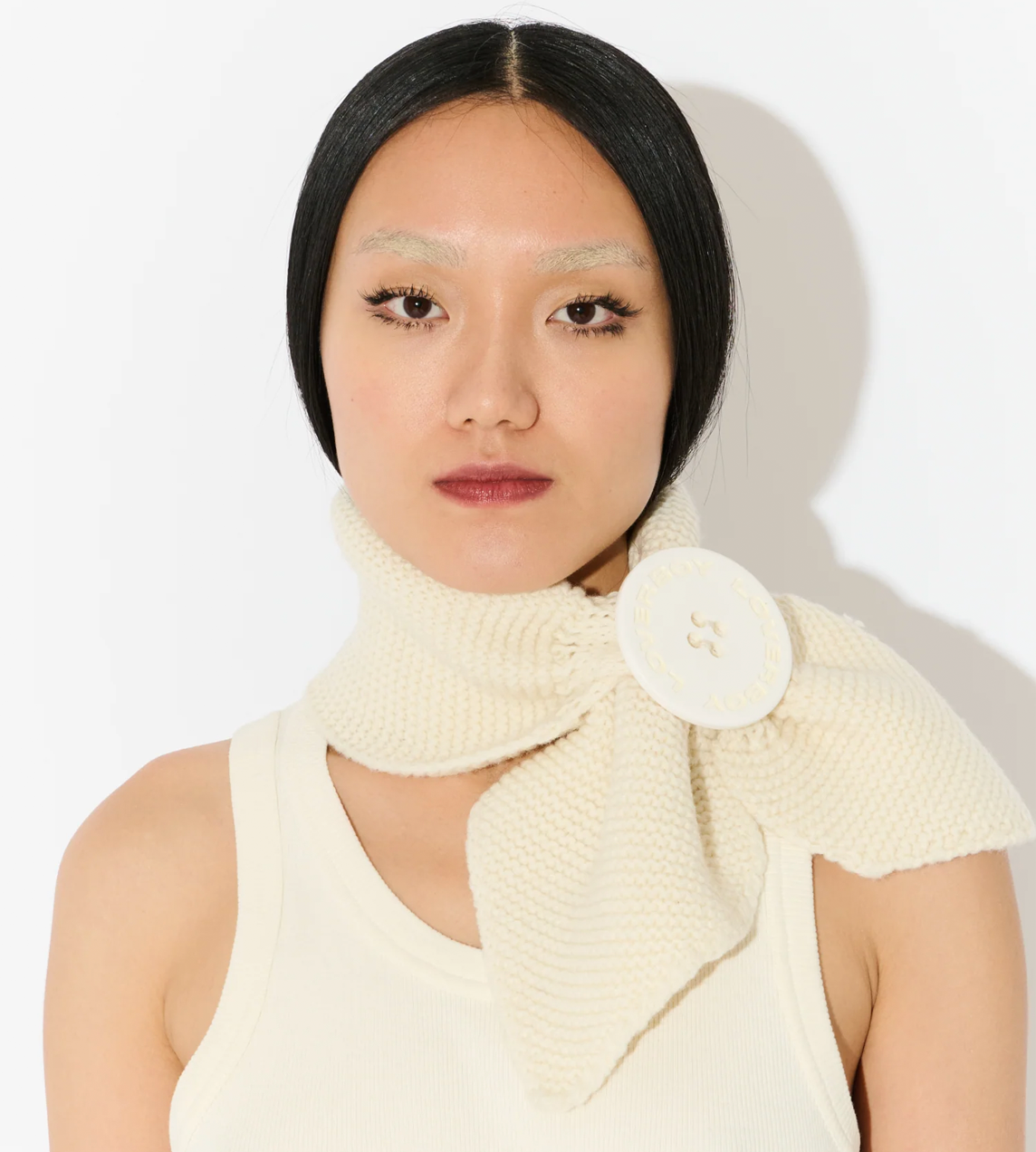 CHARLES JEFFERY LOVERBOY - Cyclops Scarf Ecru