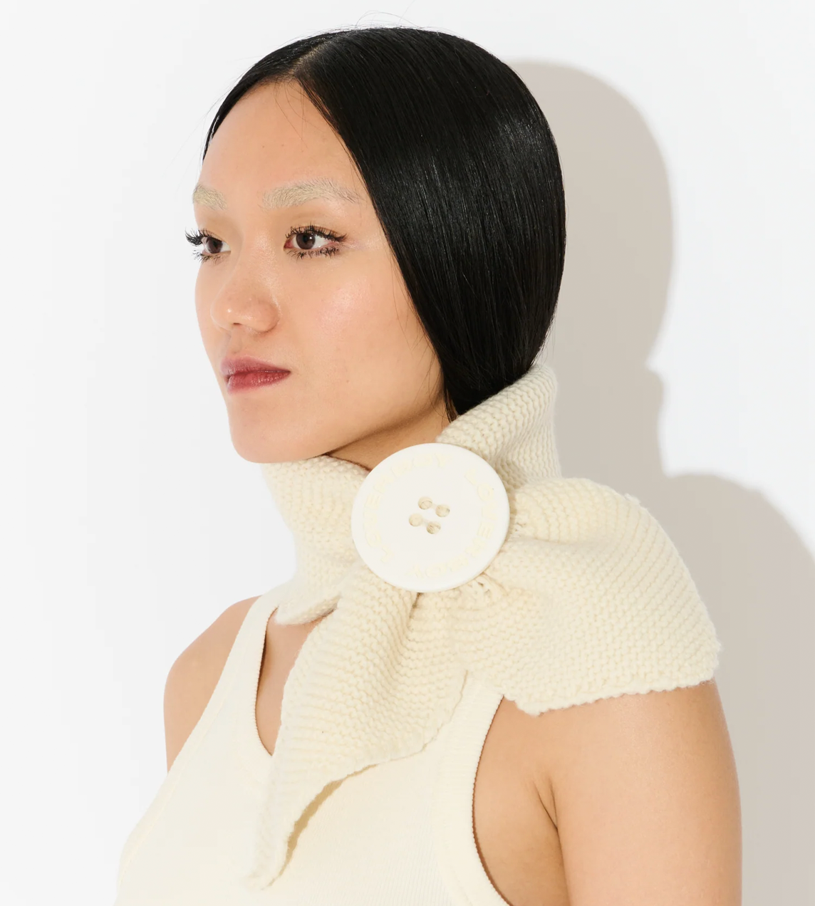 CHARLES JEFFERY LOVERBOY - Cyclops Scarf Ecru