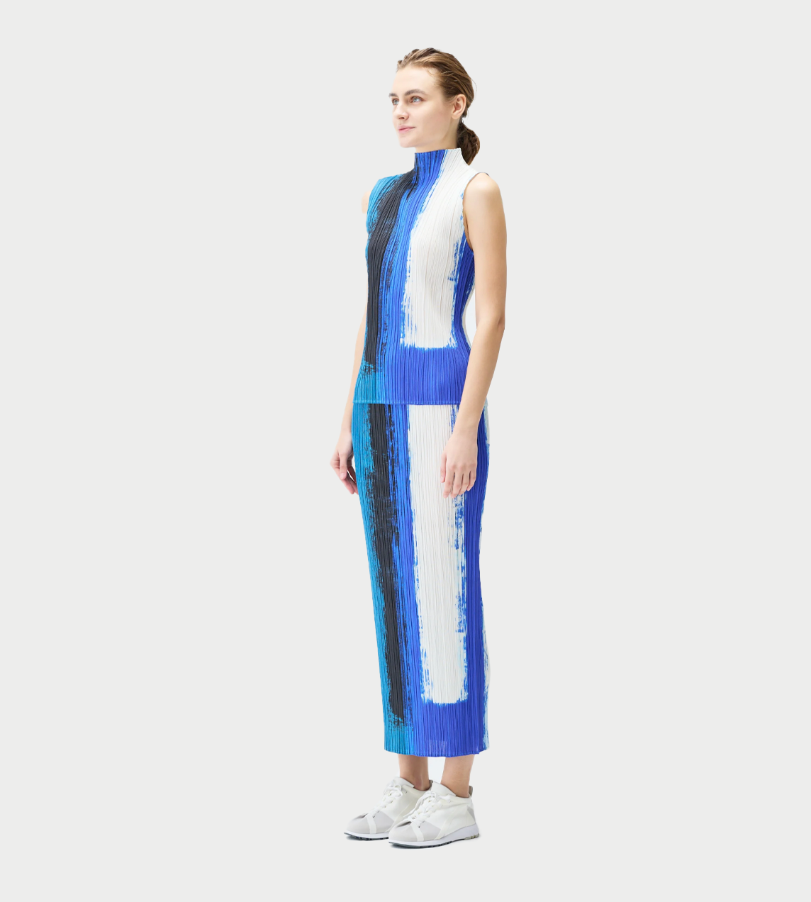 PLEATS PLEASE ISSEY MIYAKE - Jump Pleated Skirt Blue