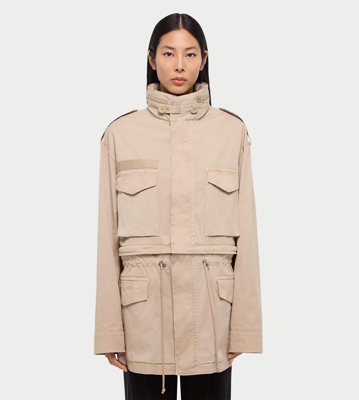 HELMUT LANG - Detachable Field Jacket Sand