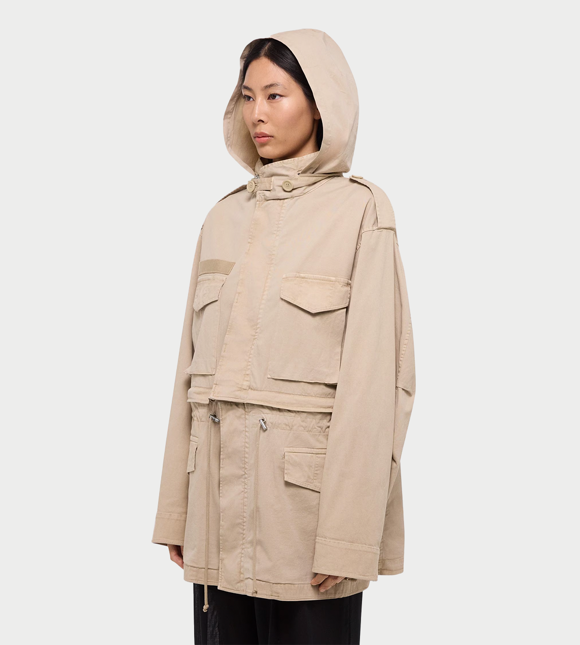 HELMUT LANG - Detachable Field Jacket Sand