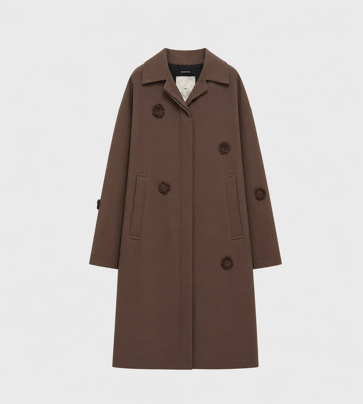 SONG FOR THE MUTE - Daisy Oversized Coat Brown