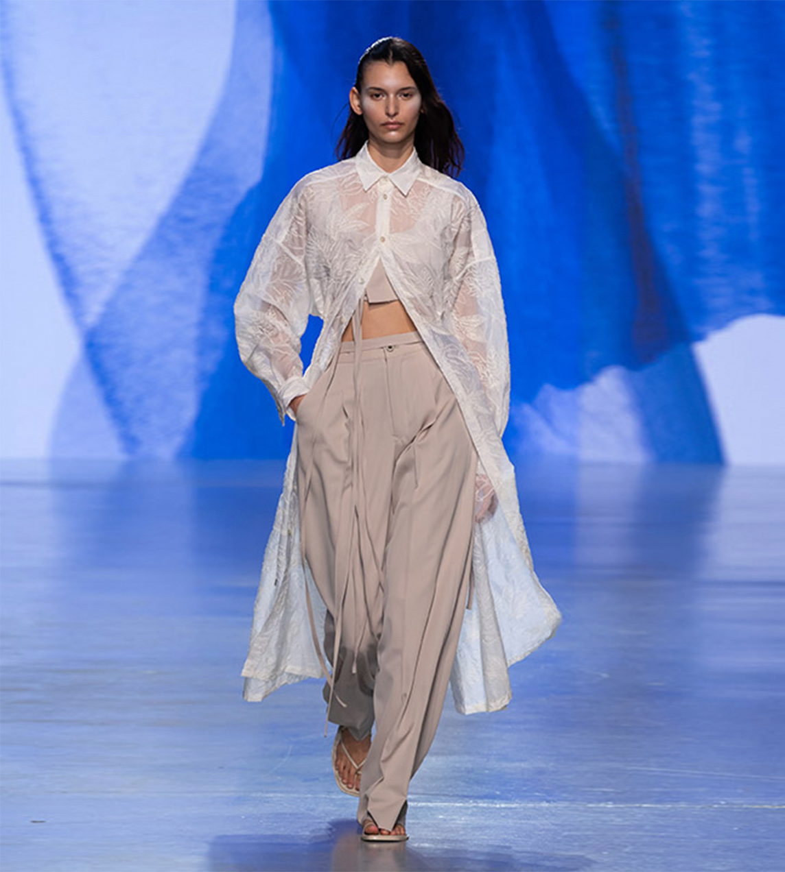 UJOH - Belted Wide Pant Sand