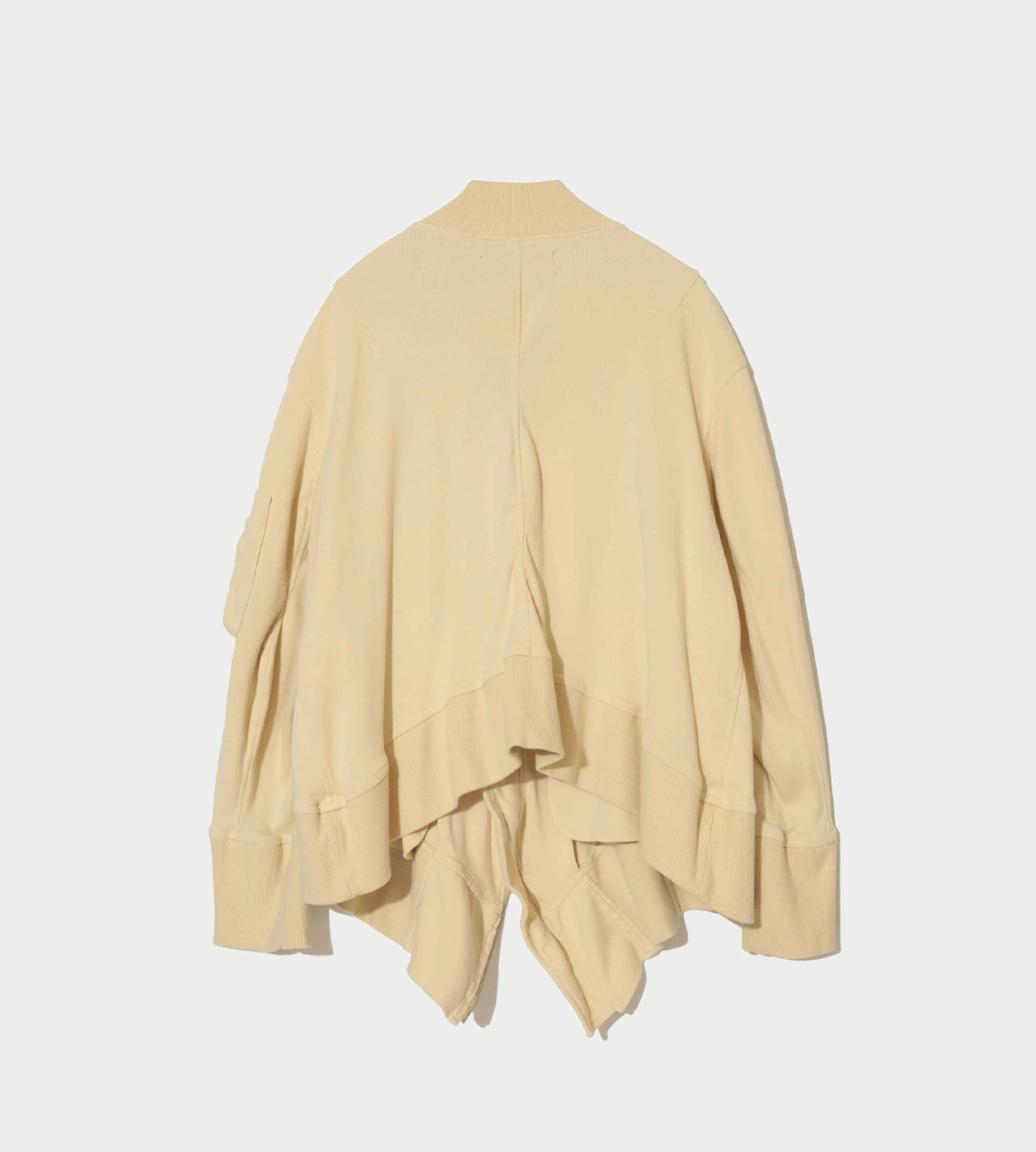 Cotton languid MA-1 Jacket Ivory