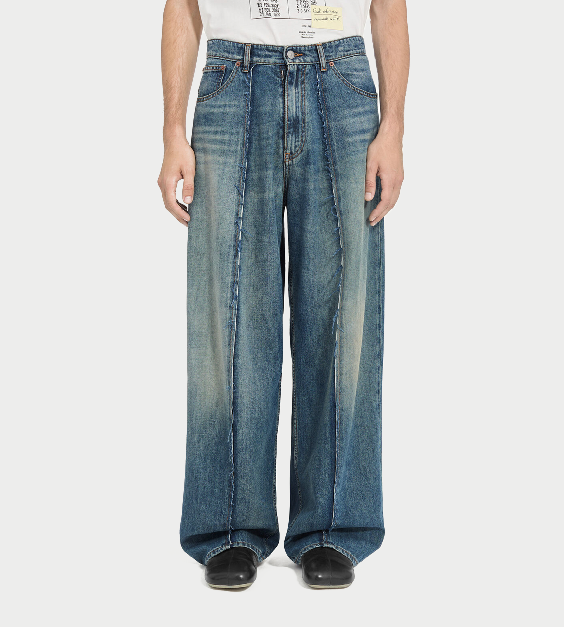 MM6 MAISON MARGIELA - 5 Pockets Wide-leg Jeans Blue