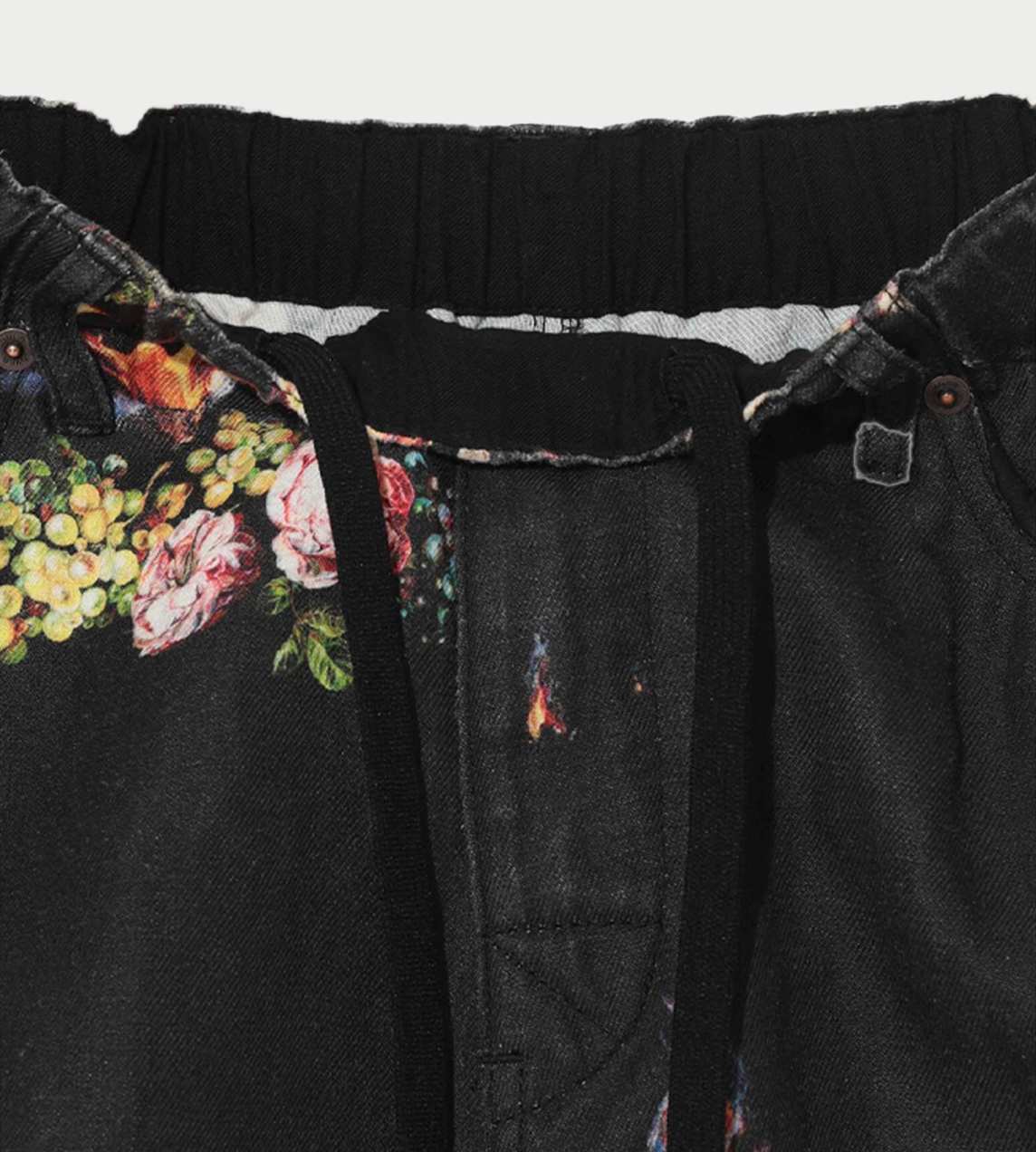 UNDERCOVER - All-over Flower Print Shorts Blk