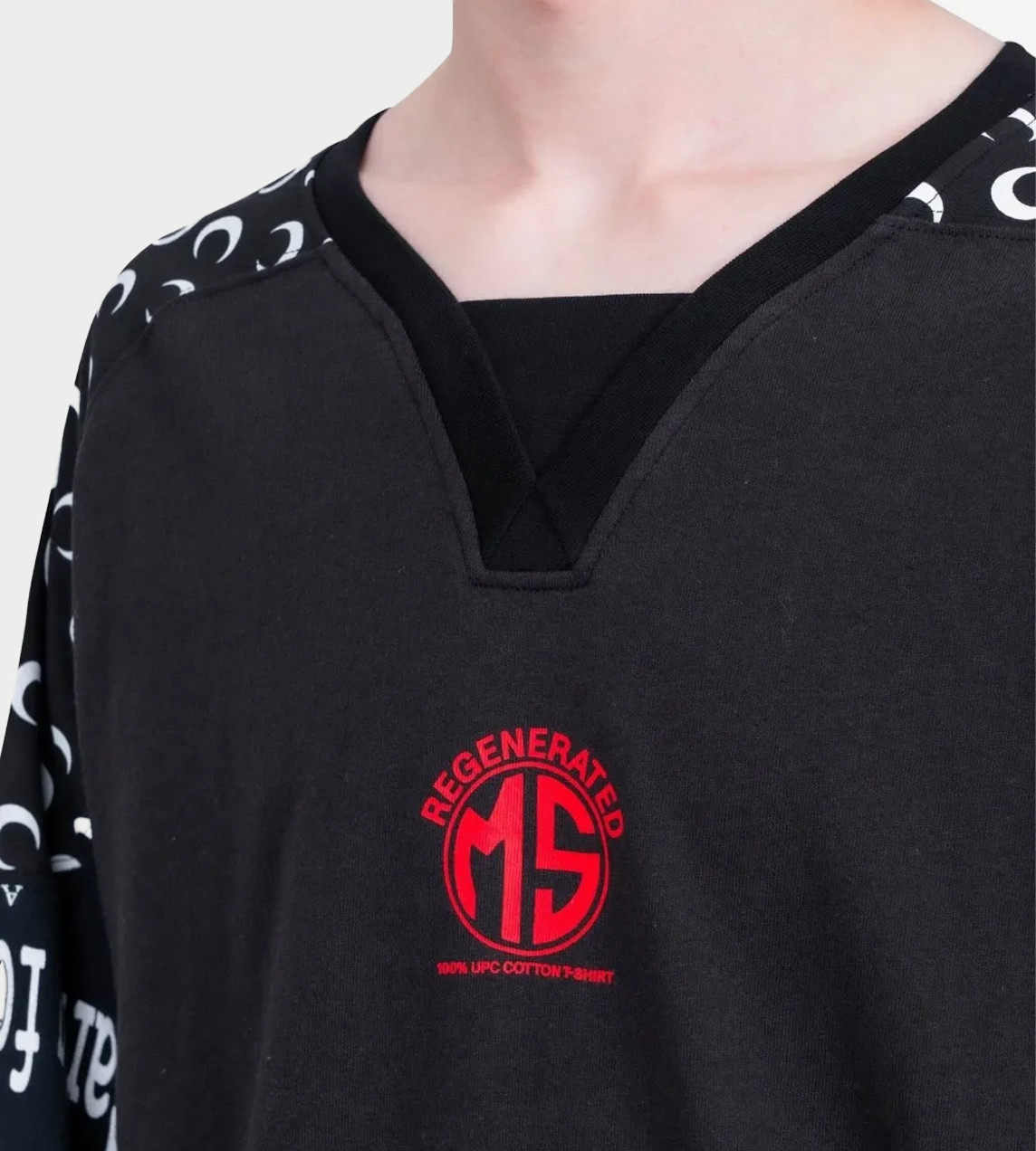 Regenerated Graphic LS Hockey Top Multi.Blk