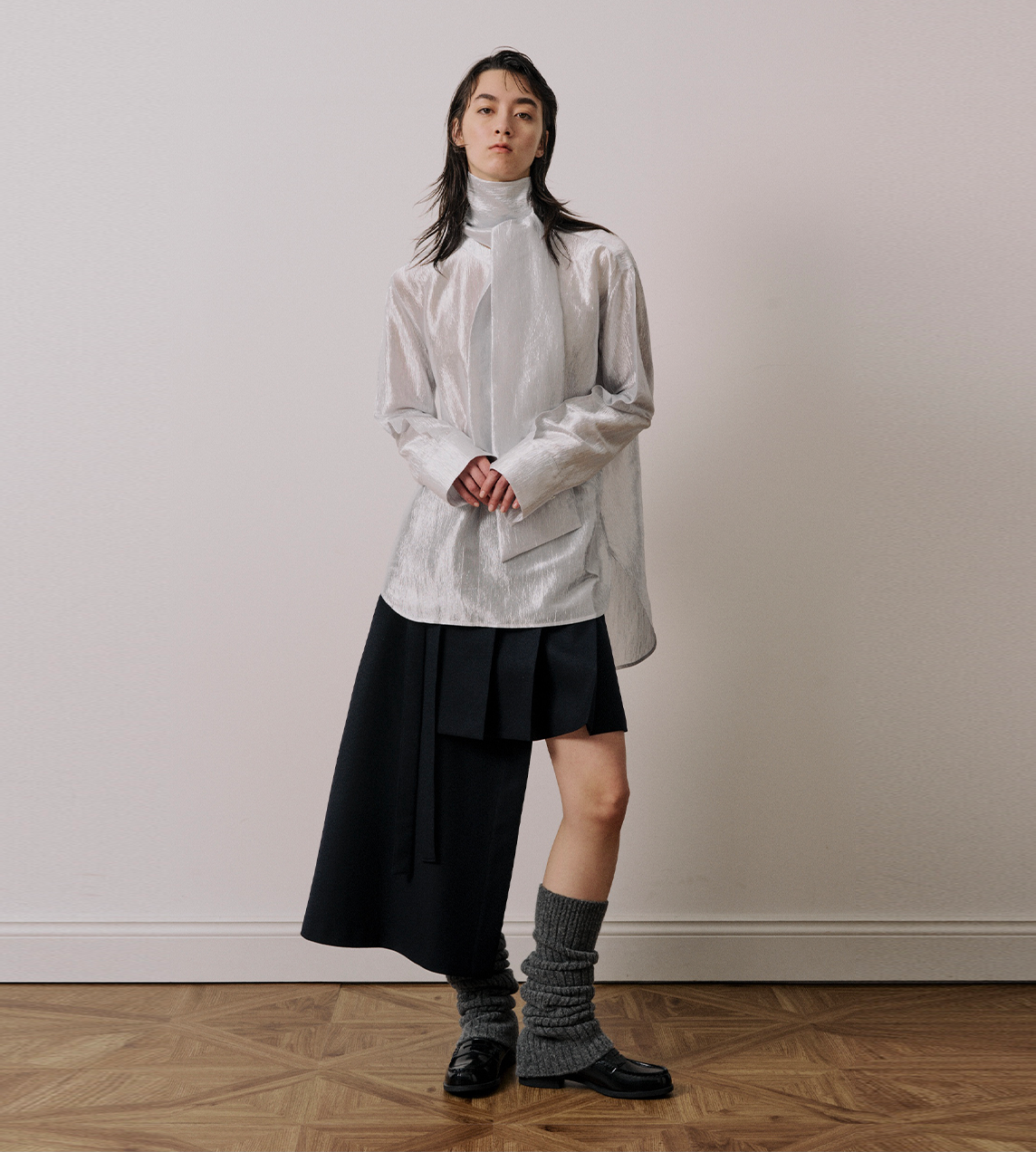 UJOH - Bow Tie shirt Silver