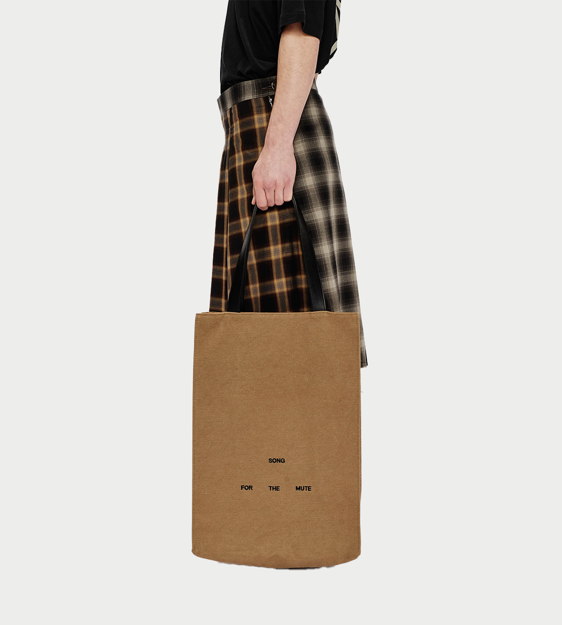 SONG FOR THE MUTE - Large Tote Bag Camel