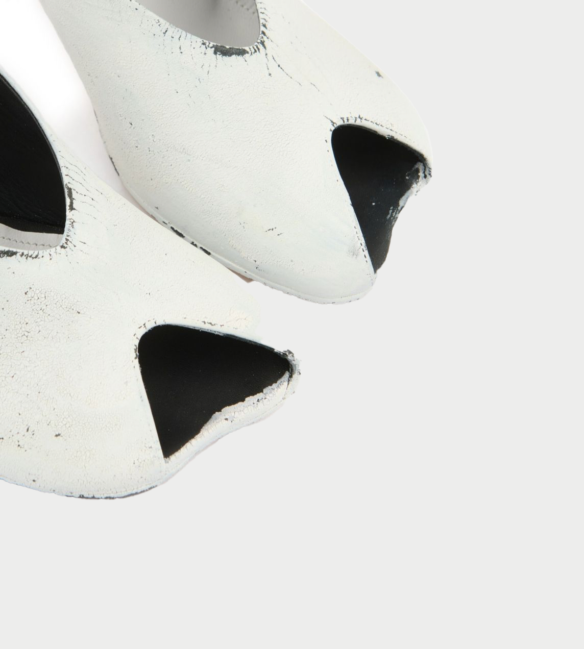 MM6 Maison Margiela - Slingback Painted Heels White