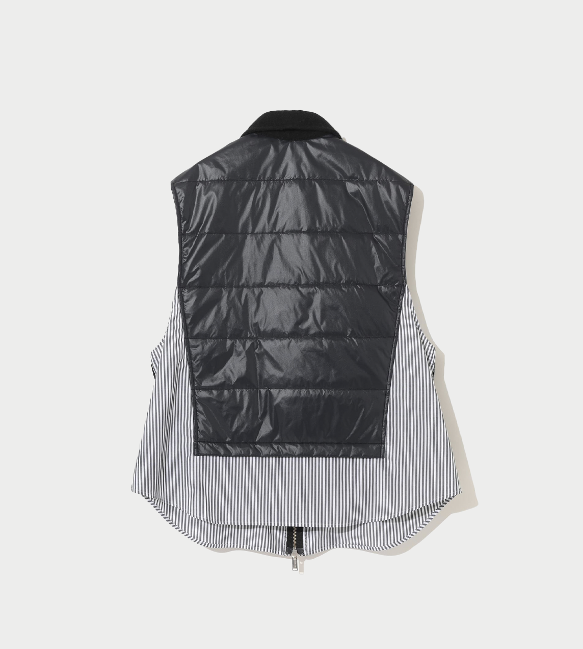 UNDERCOVER - Felted Wool Quilted Vest Blk