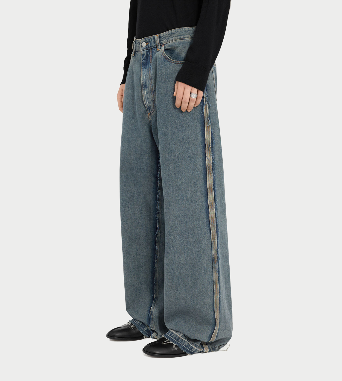 MM6 MAISON MARGIELA - Exposed Seam Jeans Dk Blue