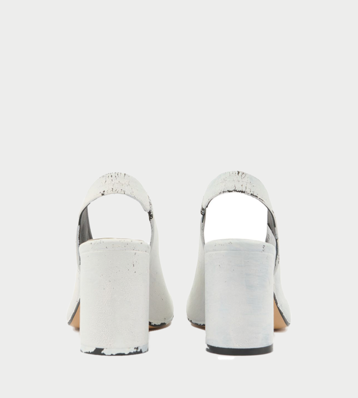 MM6 Maison Margiela - Slingback Painted Heels White
