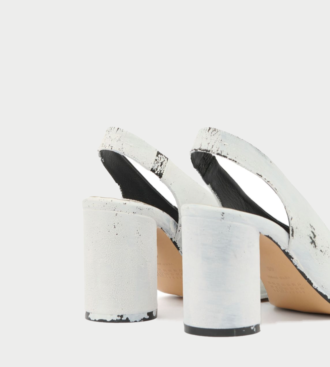 MM6 Maison Margiela - Slingback Painted Heels White