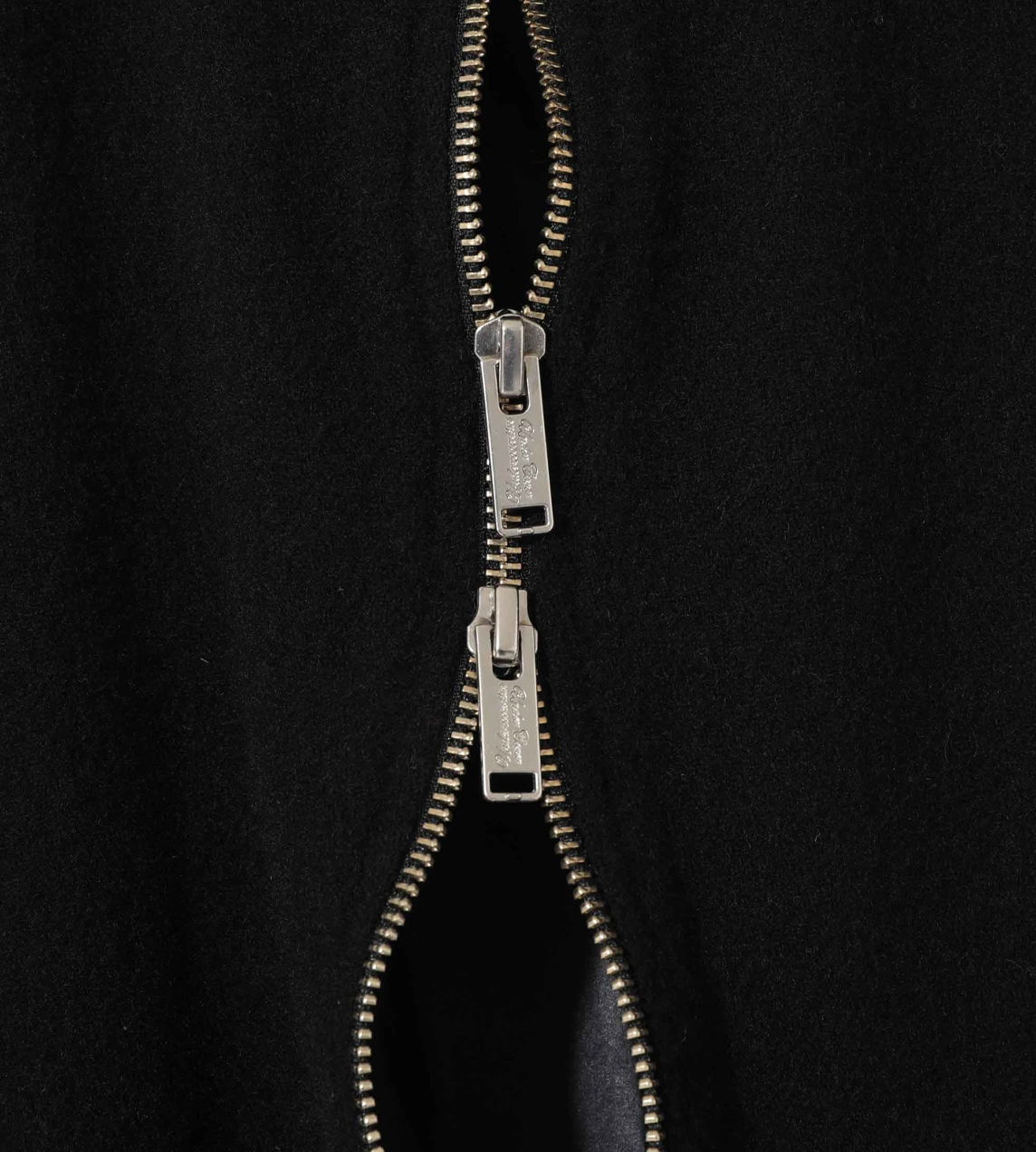 UNDERCOVER - Felted Wool Quilted Vest Blk