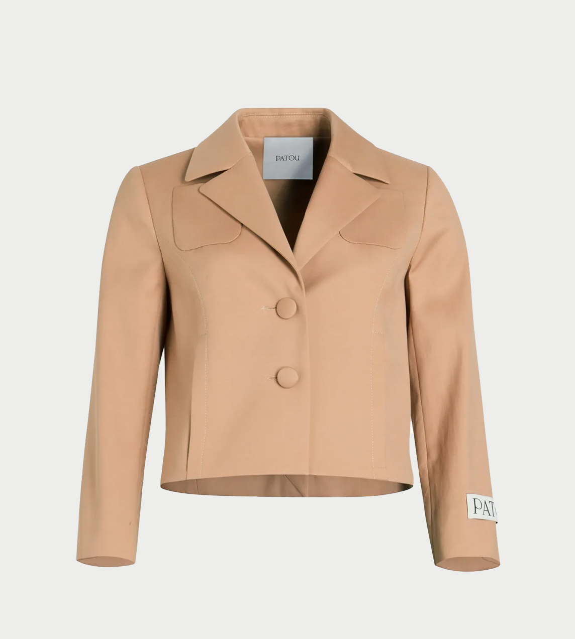 PATOU - Tailored Short Jacket Praline