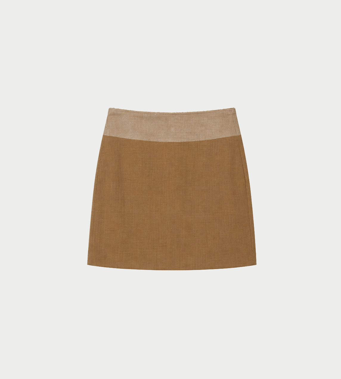 MM6 MAISON MARGIELA - Two-tone Mini Skirt Beige