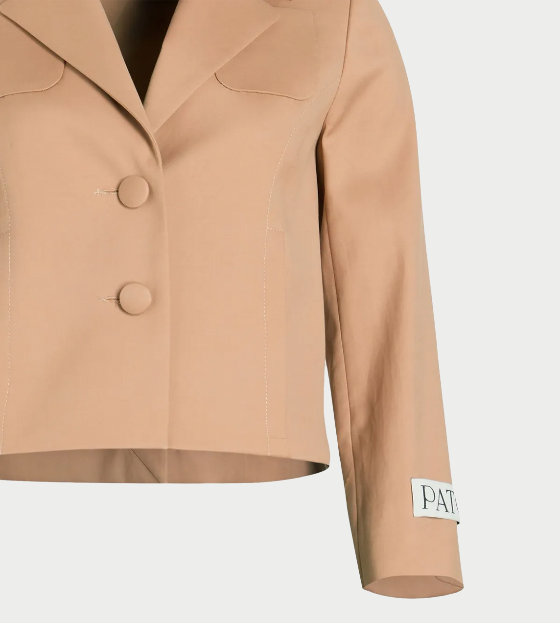 PATOU - Tailored Short Jacket Praline