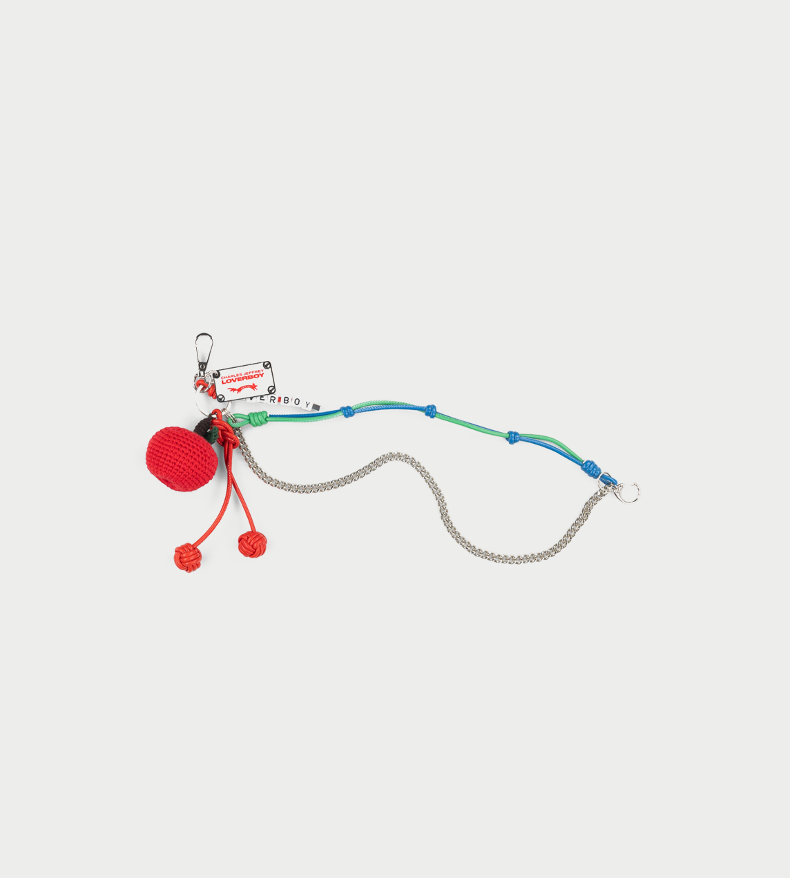 Charles Jeffrey Loverboy - Character crochet bag charm In Apple