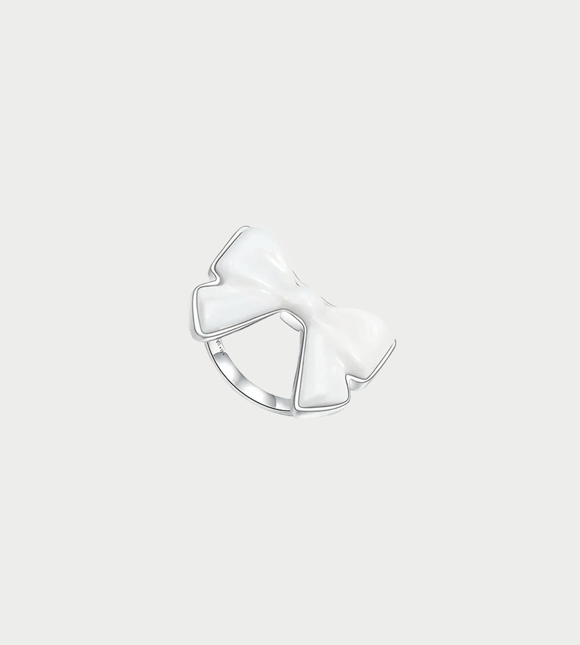 Shushu/Tong - Ceramic Bowknot Ring