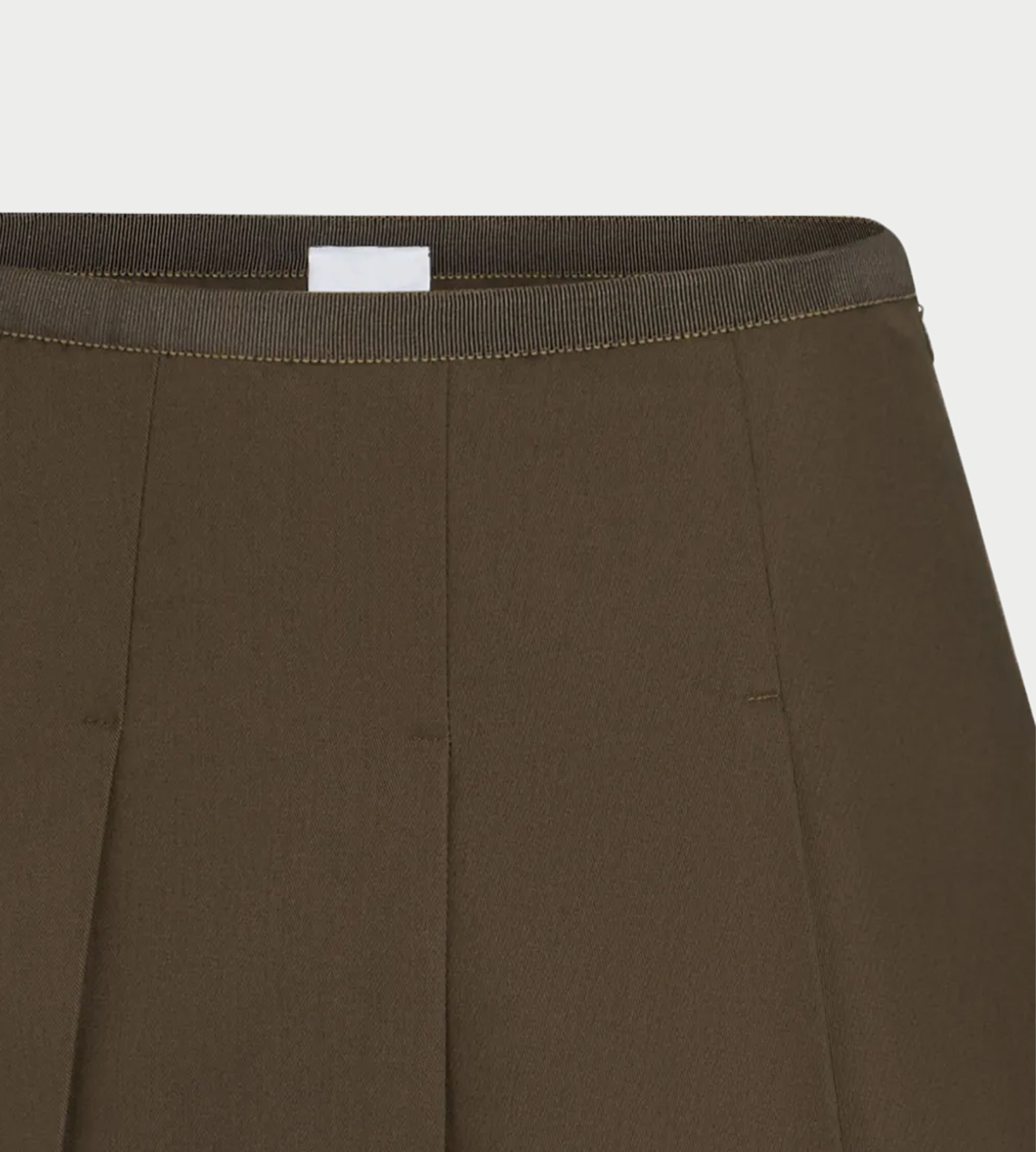 PATOU - Mini Pleated Skirt Brown