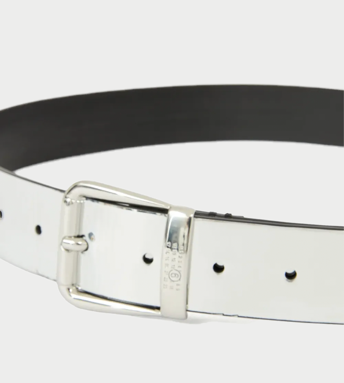 MM6 Maison Margiela - Silver Buckle Belt
