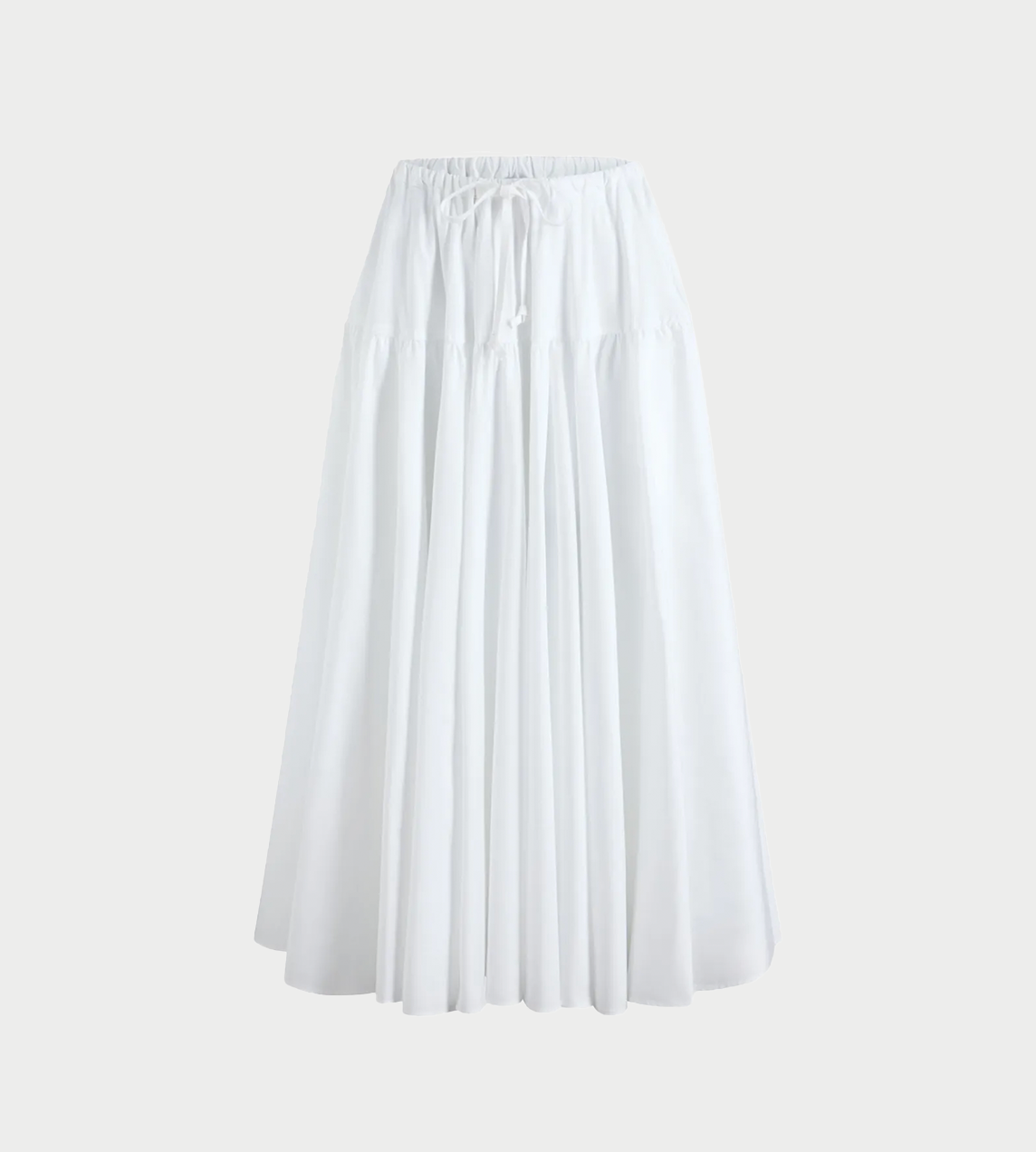 PATOU - Long Volume Skirt White