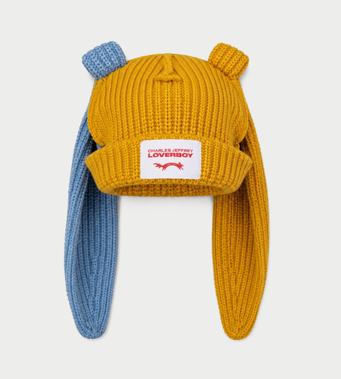 Charles Jeffrey Loverboy - Chunky rabbit beanie Yellow