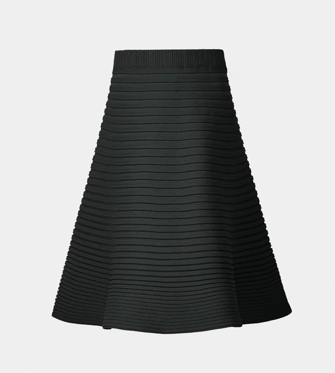 PLEATS PLEASE ISSEY MIYAKE - Thick Soft Pleated Skirt Blk