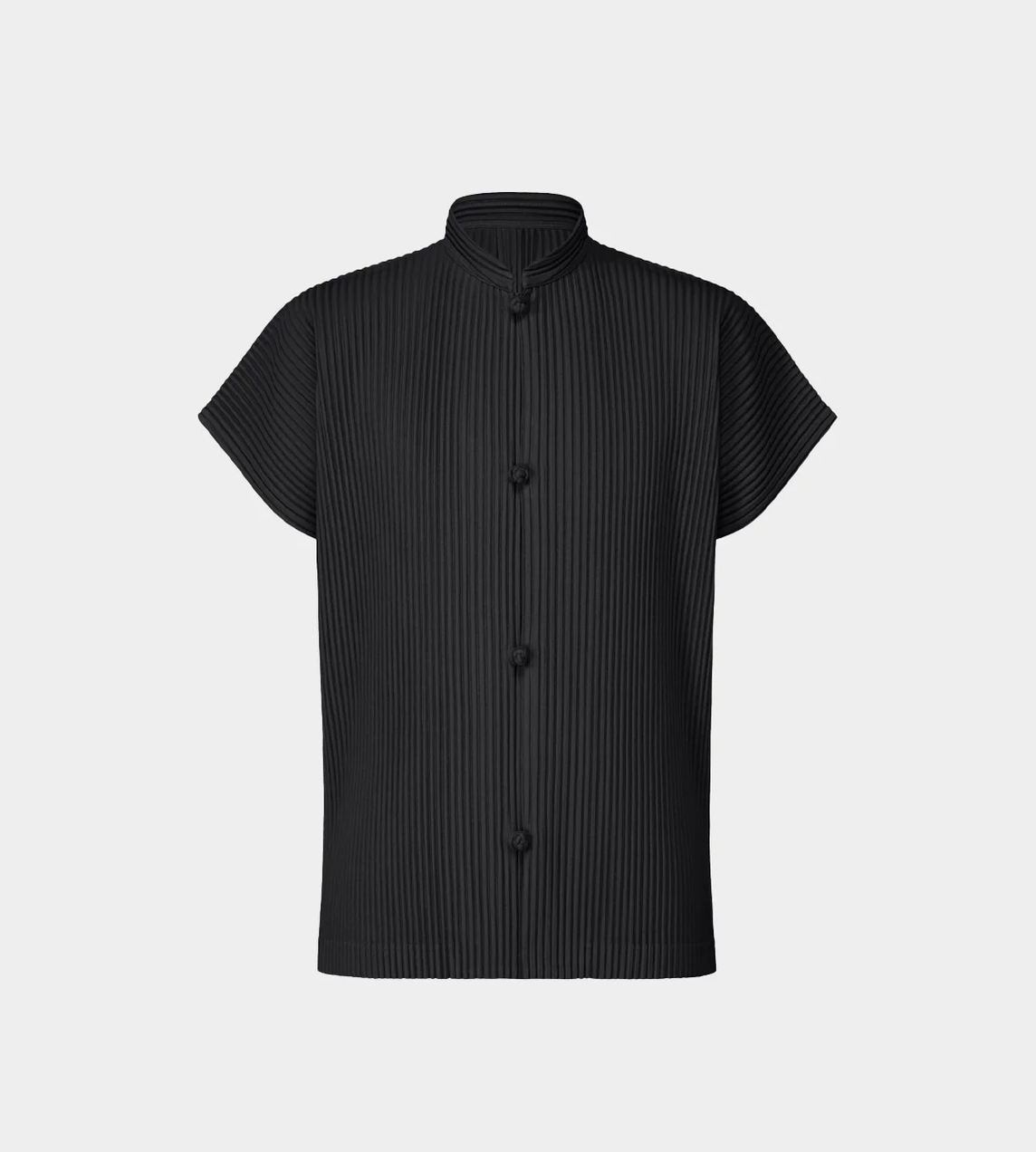 HOMME PLISSE ISSEY MIYAKE - MC Frog-button Shirt Black