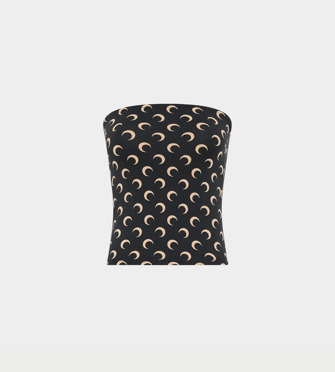 MARINE SERRE - Moon Printed Jersey Tubed Top Blk