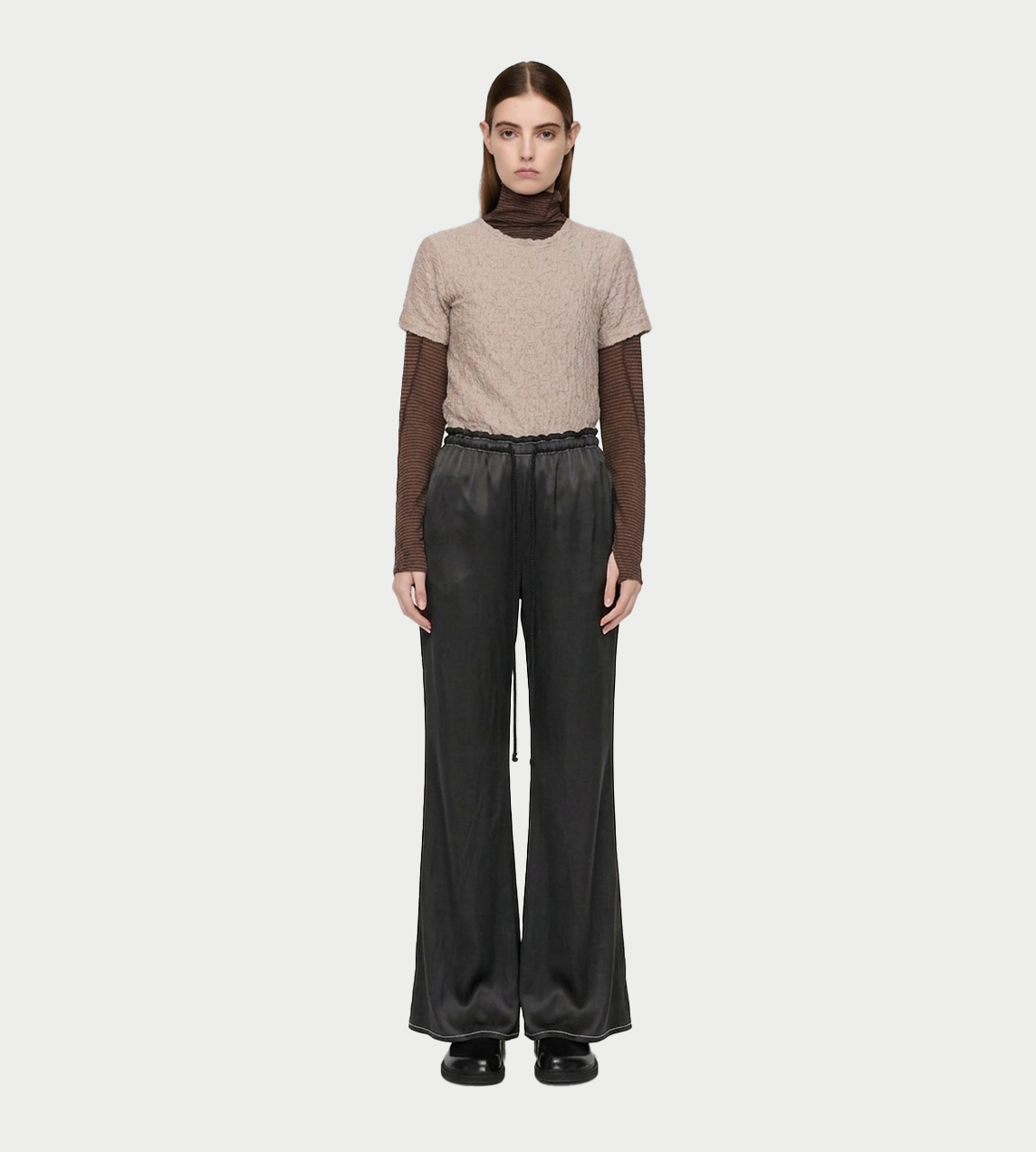 SONG FOR THE MUTE - Bias Flared Pant Charcoal
