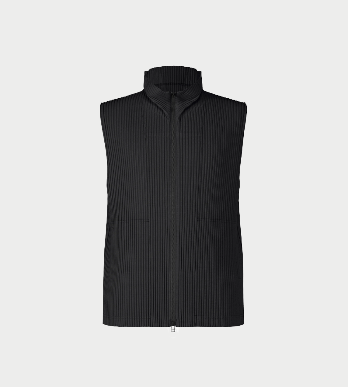 HOMME PLISSE ISSEY MIYAKE - MC Zip-up Vest Black