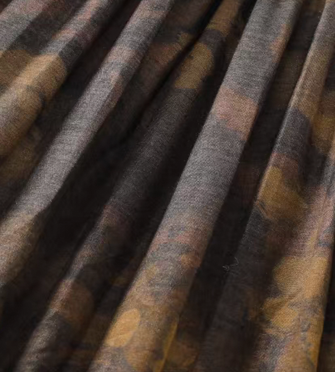 Acanthus Oil Pain Multi-Layer Skirt Tea Brown