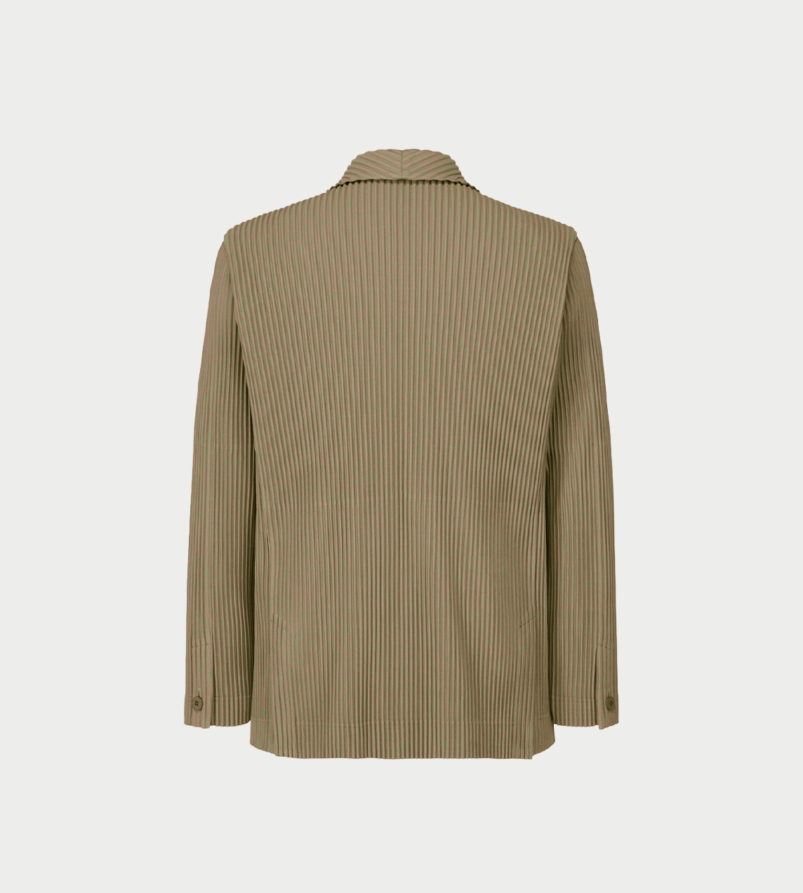 HOMME PLISSE ISSEY MIYAKE - Double-breasted Pleated Jacket Riverside Grey