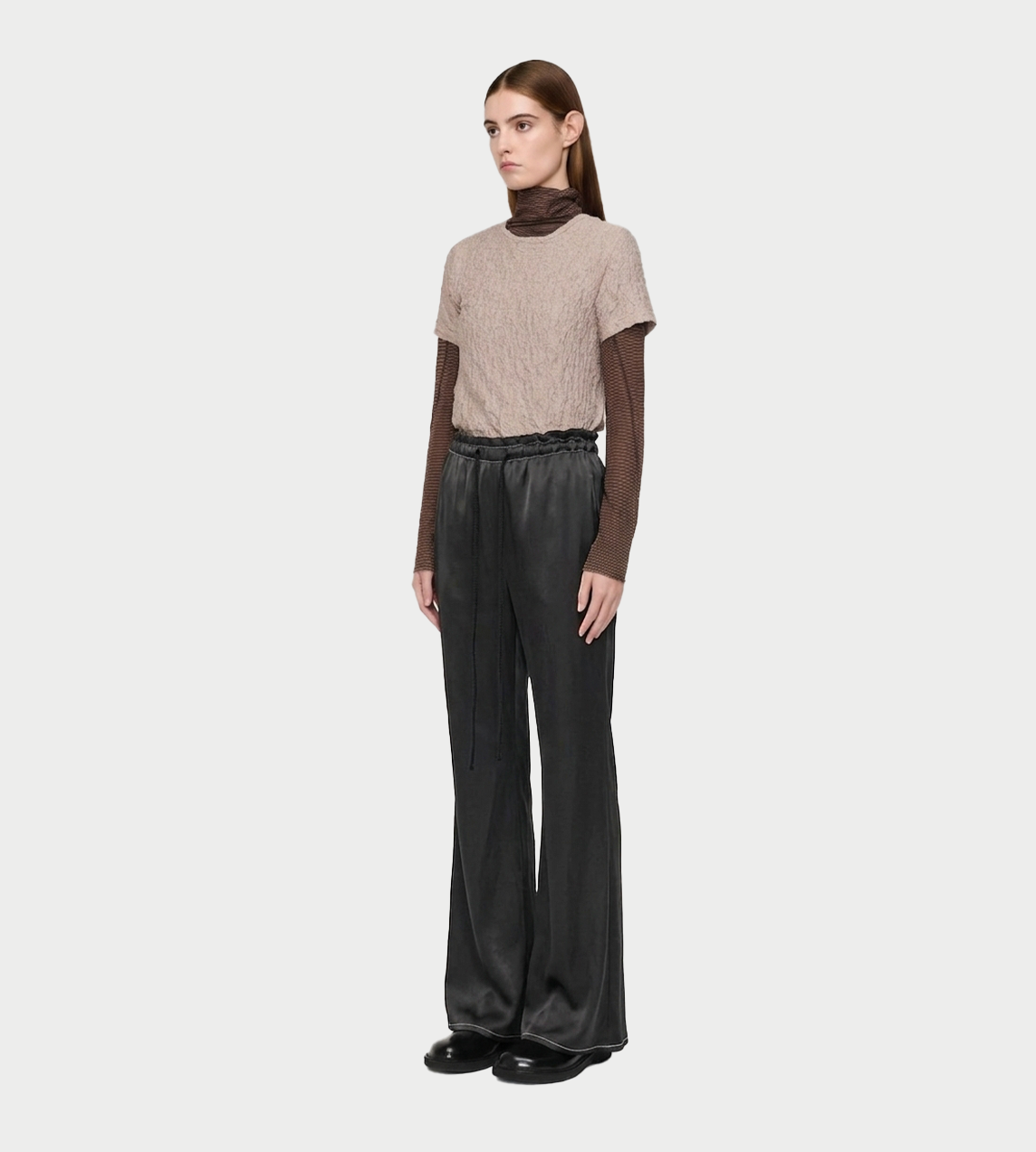 SONG FOR THE MUTE - Bias Flared Pant Charcoal