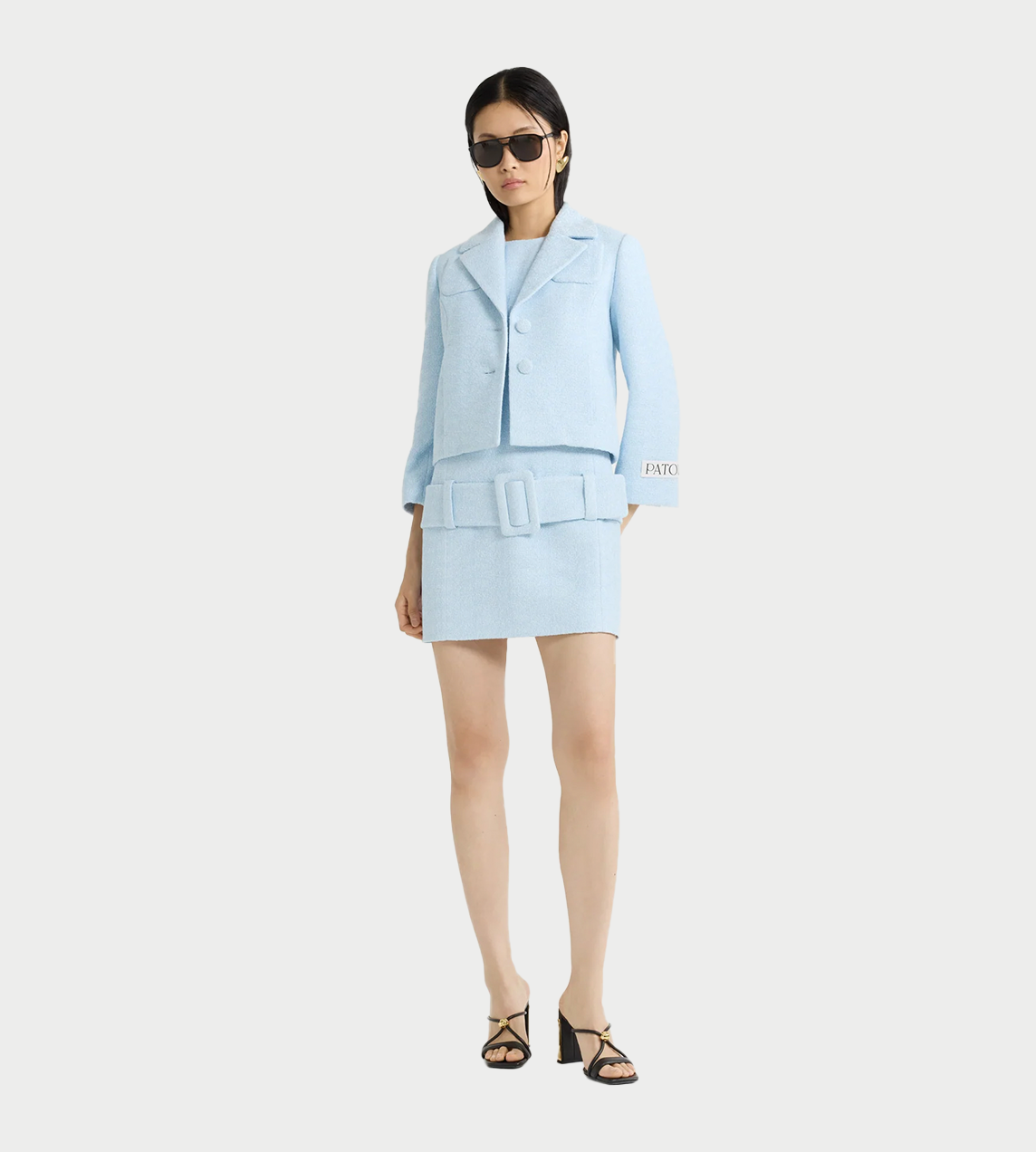 PATOU - Tailored Short Jacket Blue