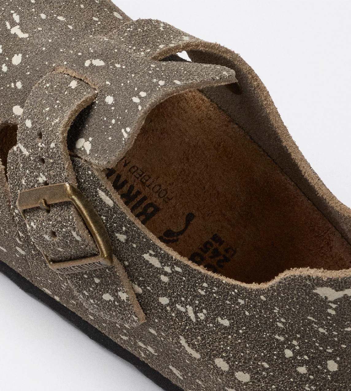SFTM x Birkenstock London "The Artist" Taupe Splash