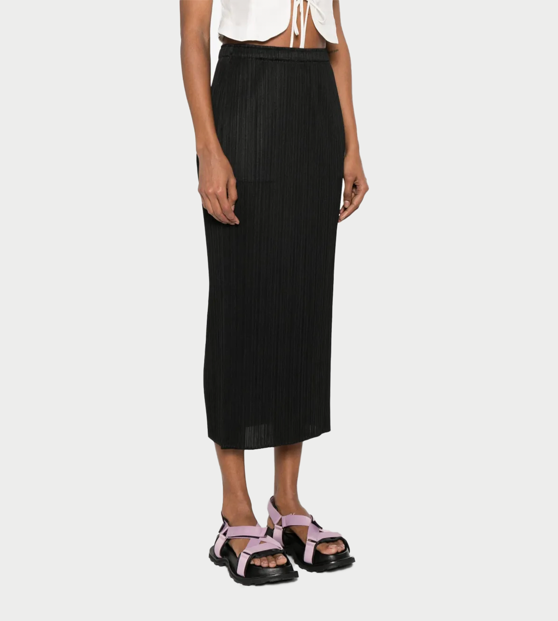 PLEATS PLEASE ISSEY MIYAKE - Basic Pleated Skirt Blk