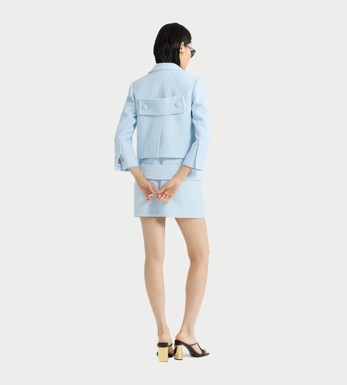 PATOU - Tailored Short Jacket Blue